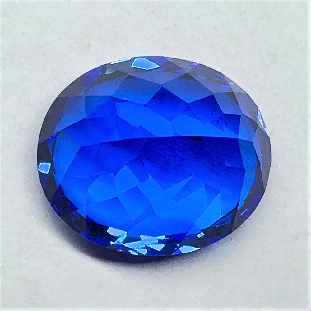 Spinello Blu Cobalto Lab Grown Taglio Ovale Certificato
