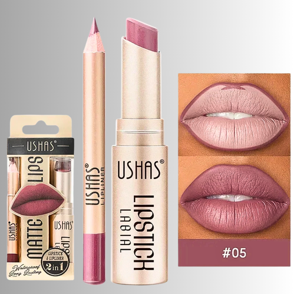 Set Rossetto & Matita per labbra – Eleganza Senza Tempo, Comfort Assoluto
