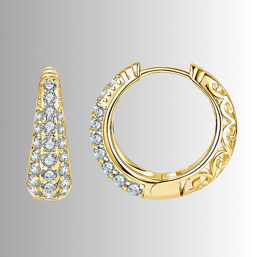 Orecchini a Goccia con Pavè di Moissaniti per ct 1,50