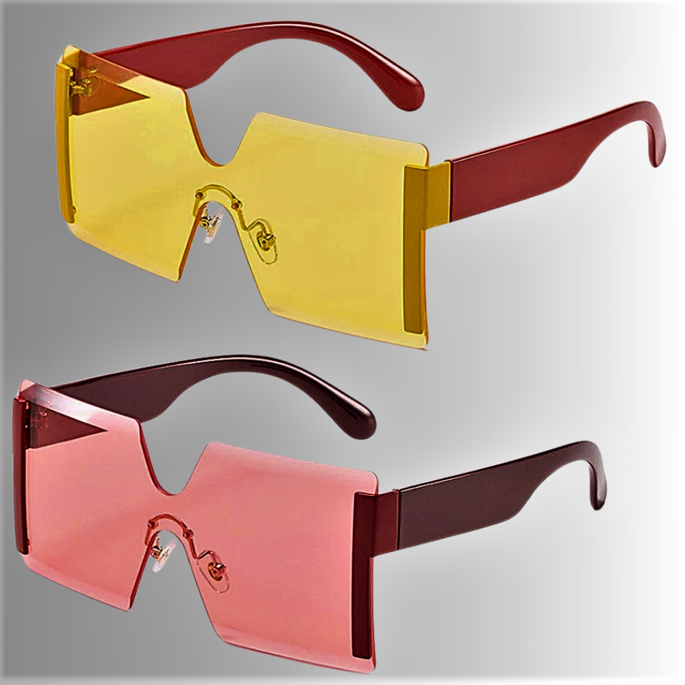 Gafas de sol cuadradas de gran tamaño, elegancia y diseño