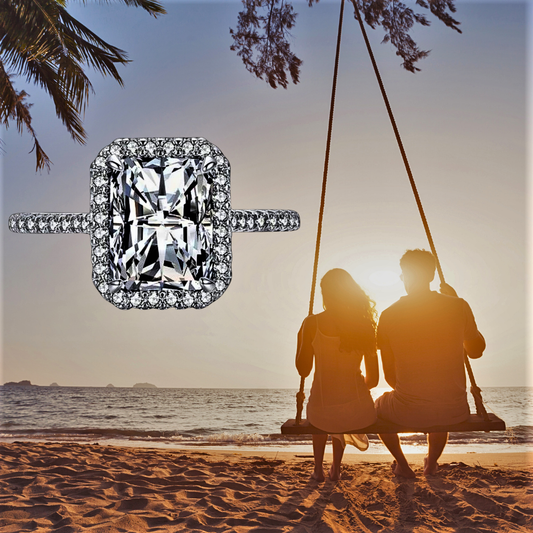 Solitario "Smeraldo Illuminato" Fonte di Luce Pura