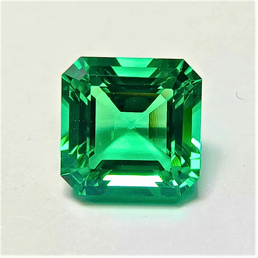 Smeraldo Colombiano Lab Grown Taglio Asscher Certificato