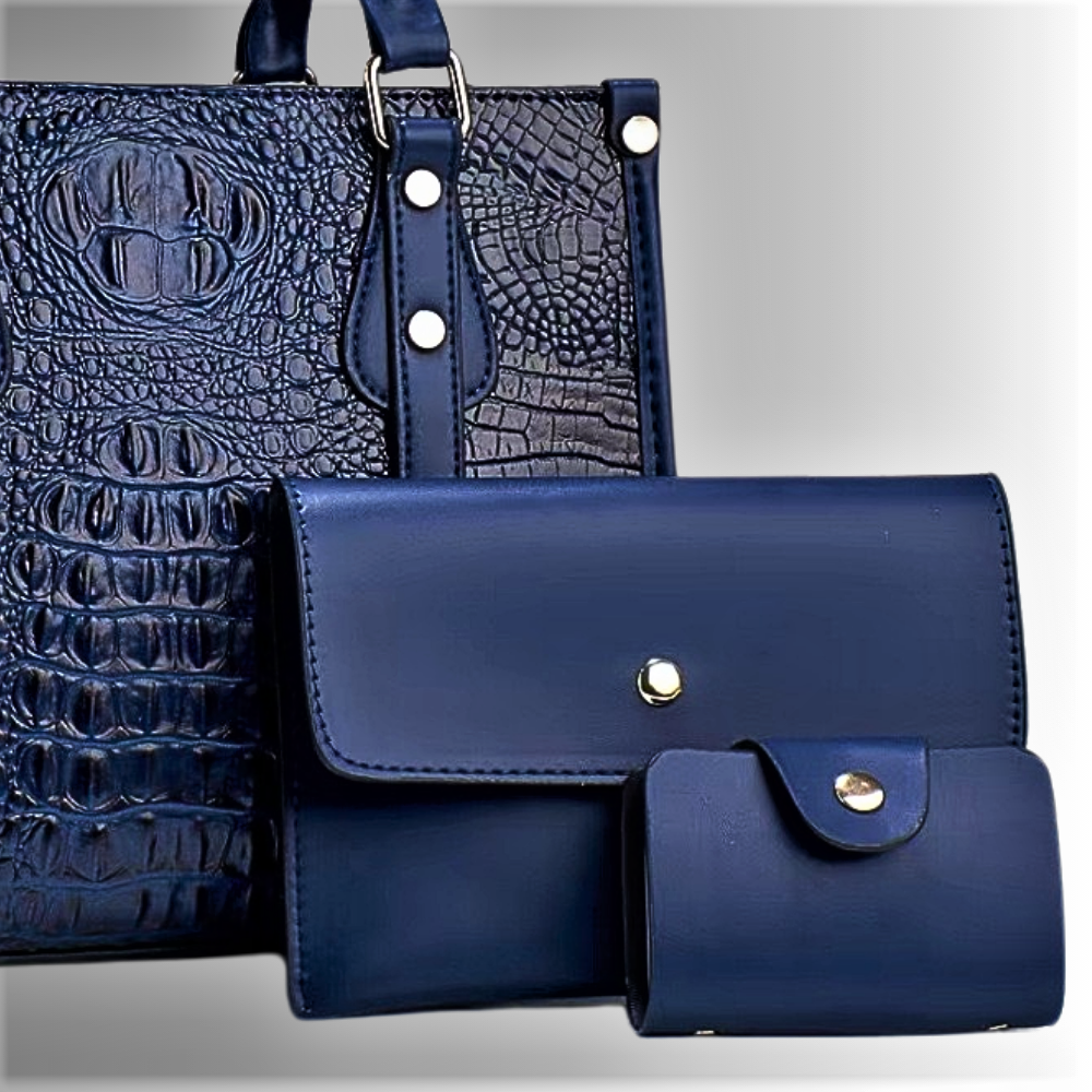 Conjunto de bolso, clutch y cartera Refinamiento atemporal