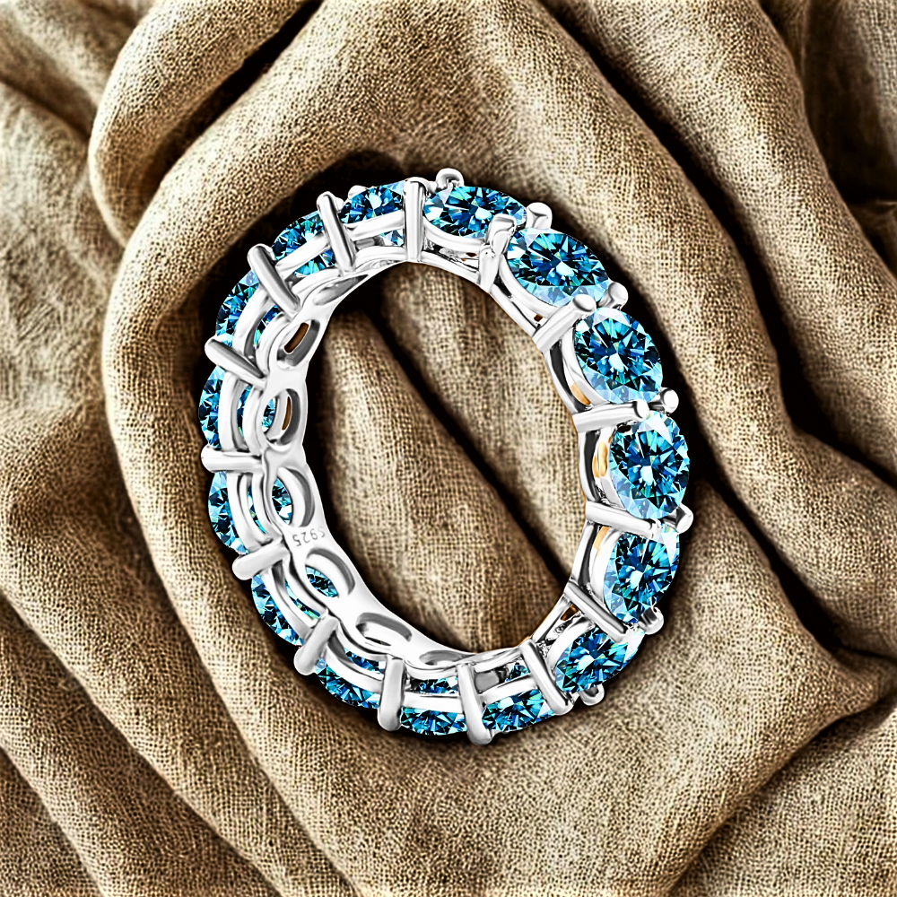 Eternity con Moissaniti Colorate per ct 7,00