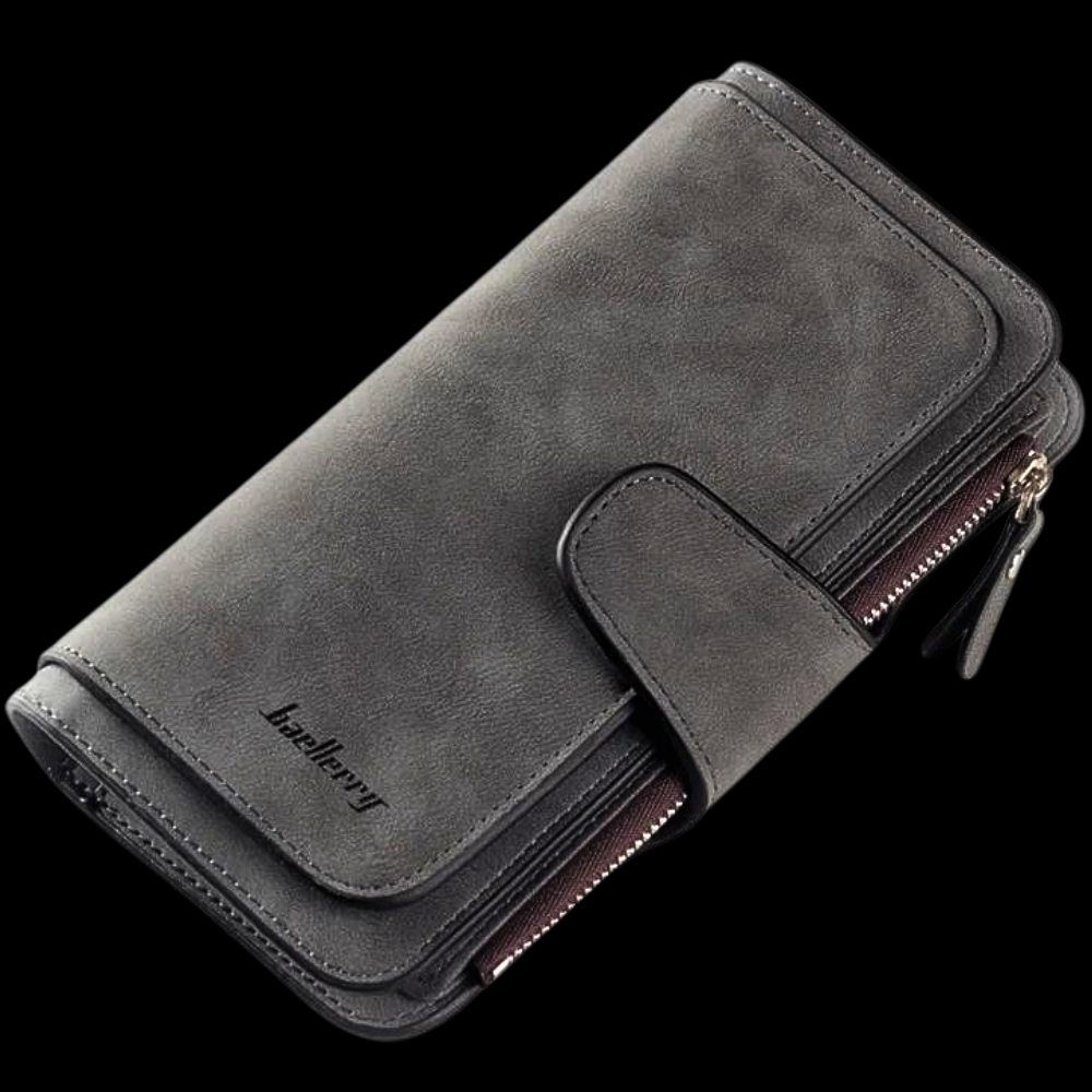 Cartera de gamuza elegante y funcional
