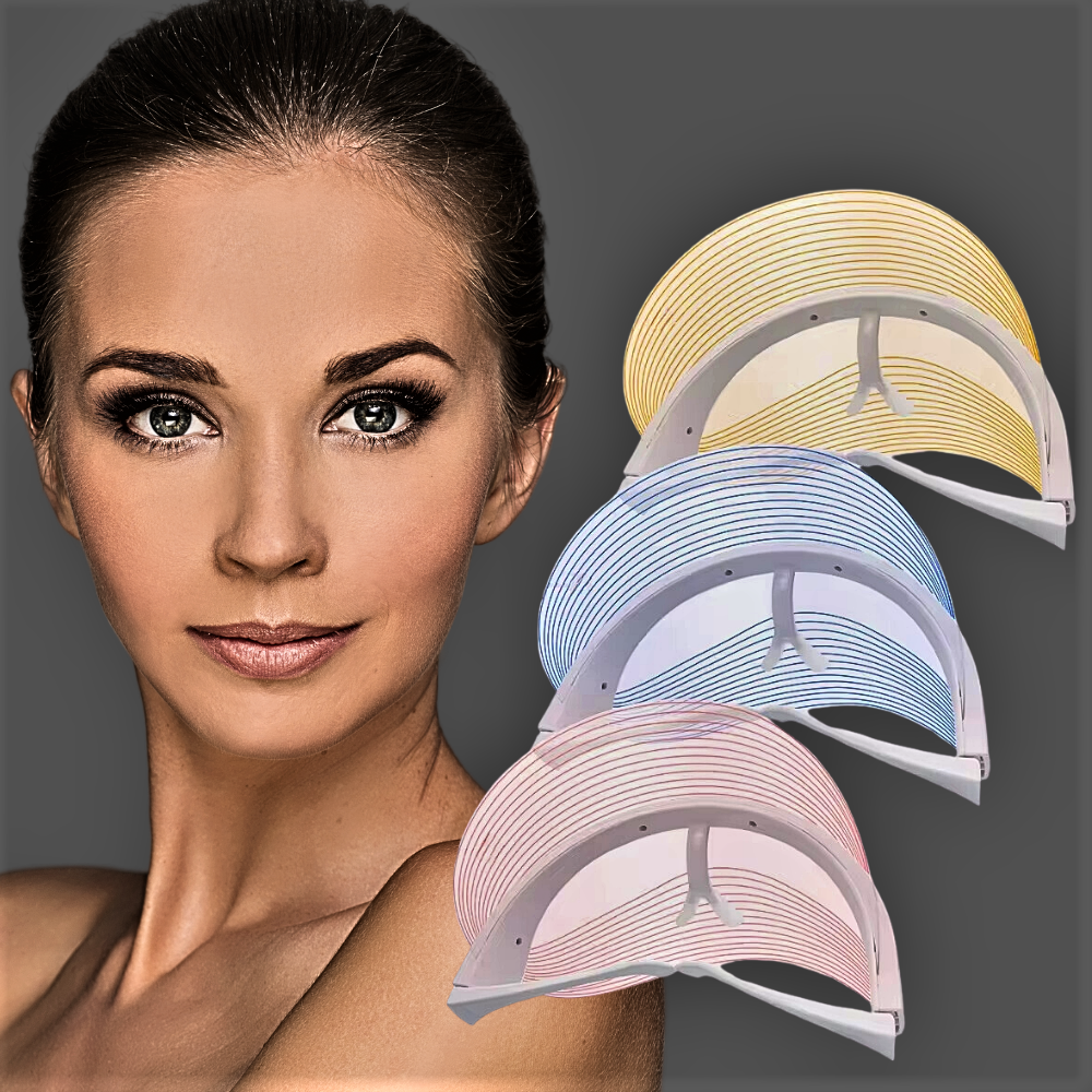 Maschera a 7 LED Fotonici a "Visiera" - La Fotobiostimolazione al Servizio della Tua Bellezza
