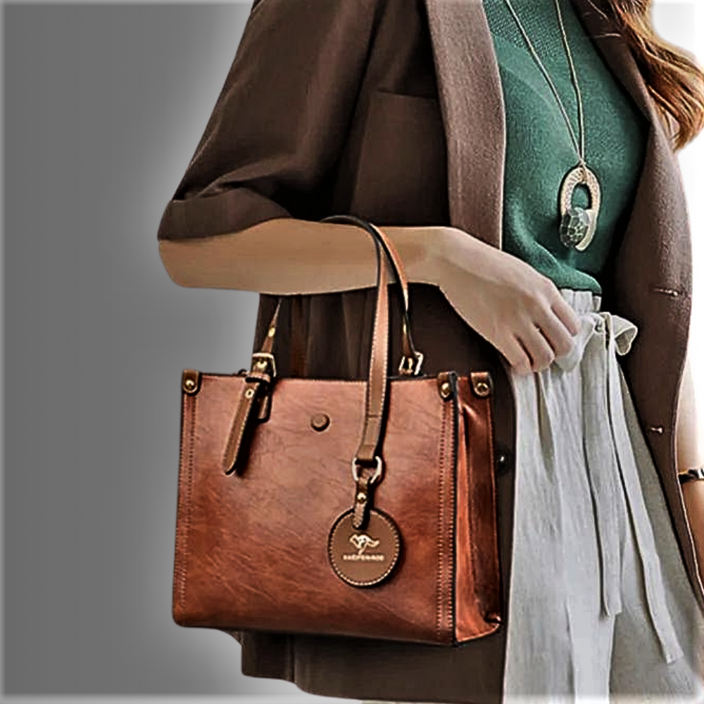 Bolso de piel de vacuno de 3 capas