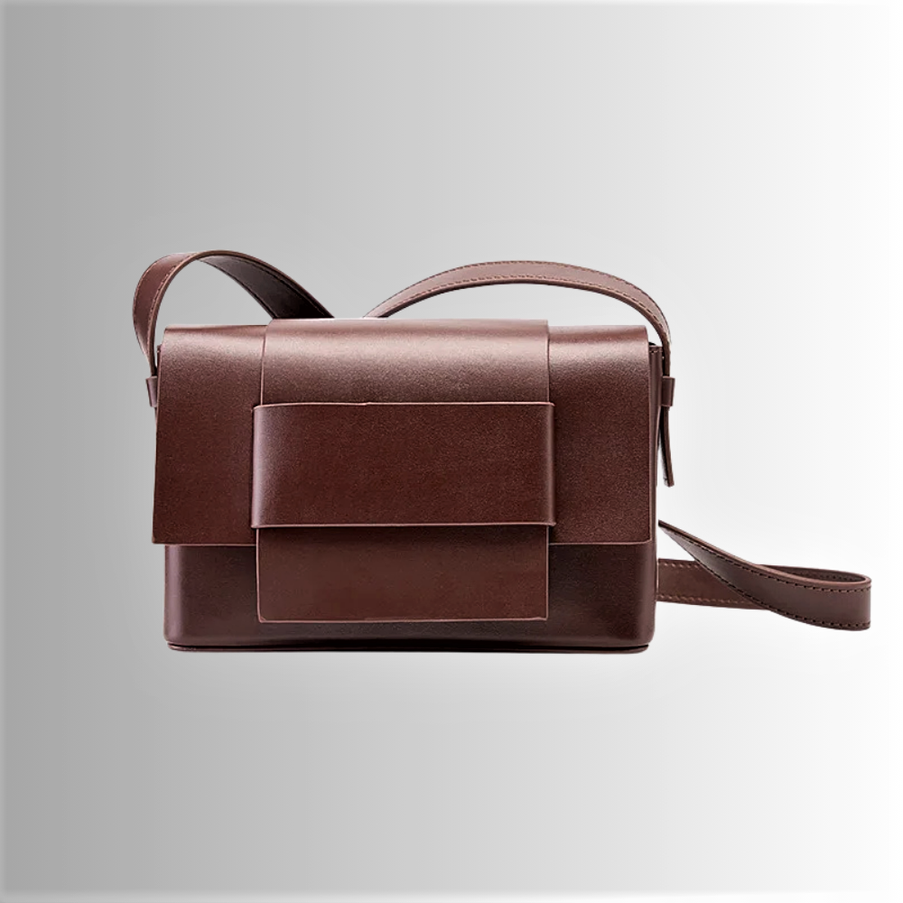Mini Bag Rettangolare in Pelle di Vitellino