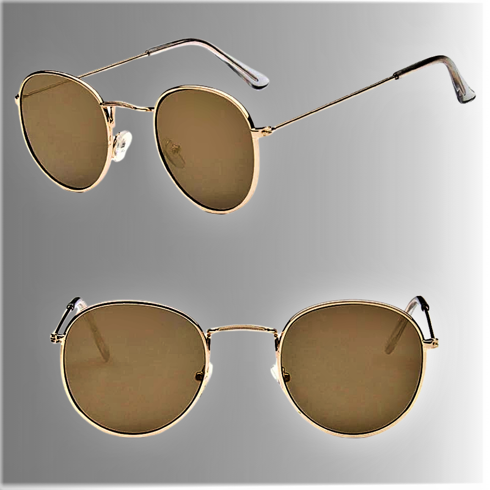 Gafas de sol "Pilot" Elegancia y color en metal
