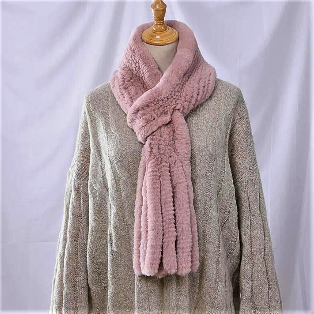 "Wallet" Scarf in Real Lapin Fur