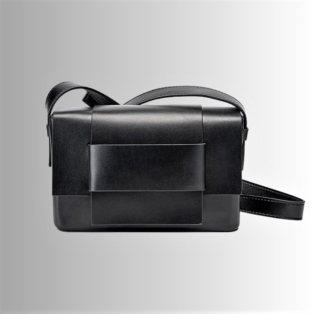 Mini Bag Rettangolare in Pelle di Vitellino
