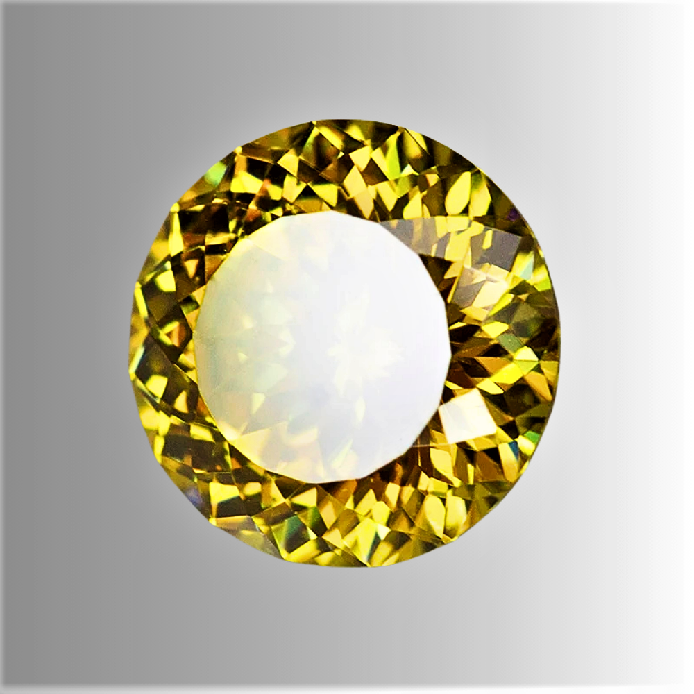Moissanite Giallo Limone Taglio Brillante con 100 Faccette Certificata