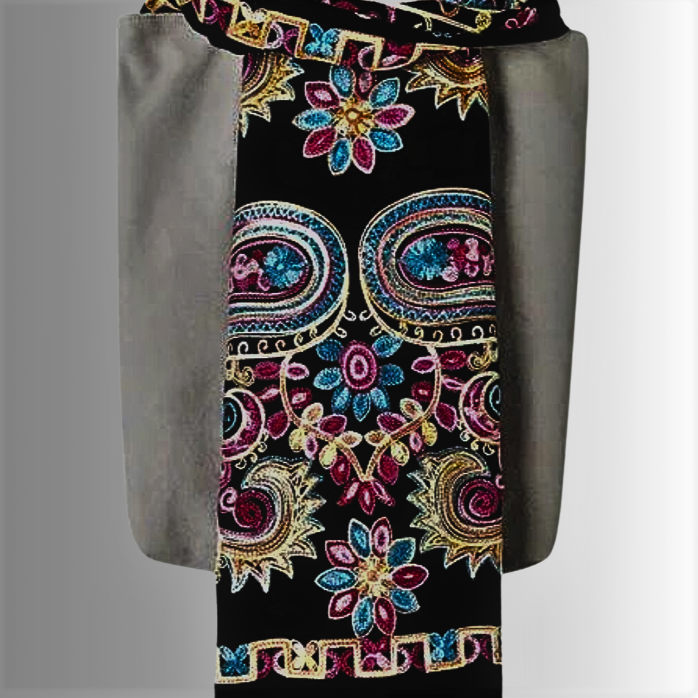 Pashmina Ricamata a Mano Eleganza dalla Tradizione Orientale