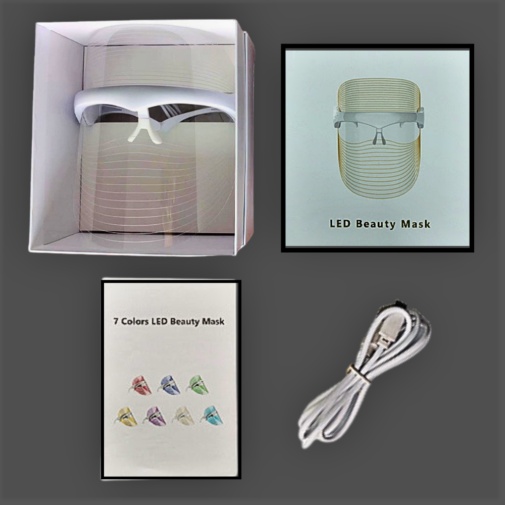 Maschera a 7 LED Fotonici a "Visiera" - La Fotobiostimolazione al Servizio della Tua Bellezza