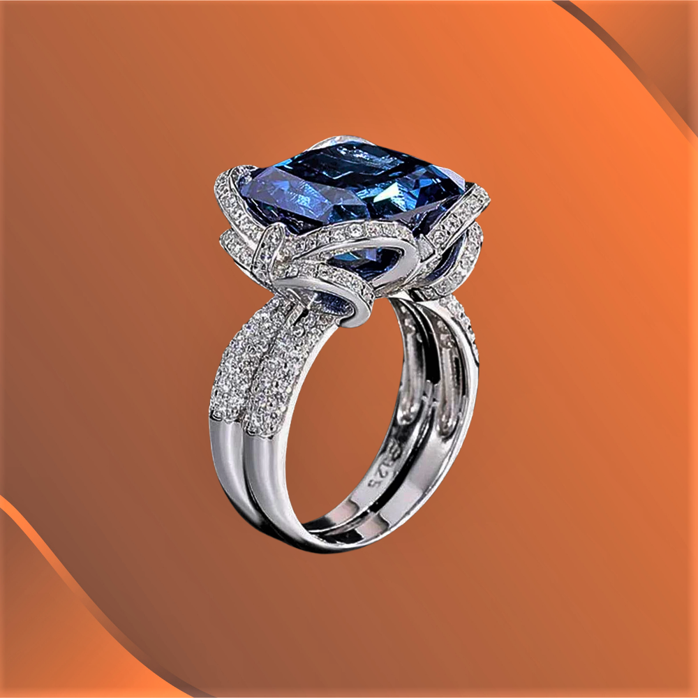 Parure "Blu Notte": Luce Pura per Esaltare il Tuo Outfit