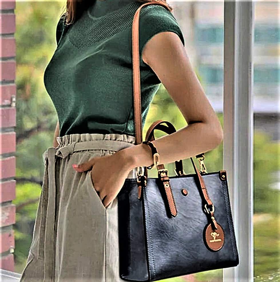 3-Layer Cowhide Leather Bag
