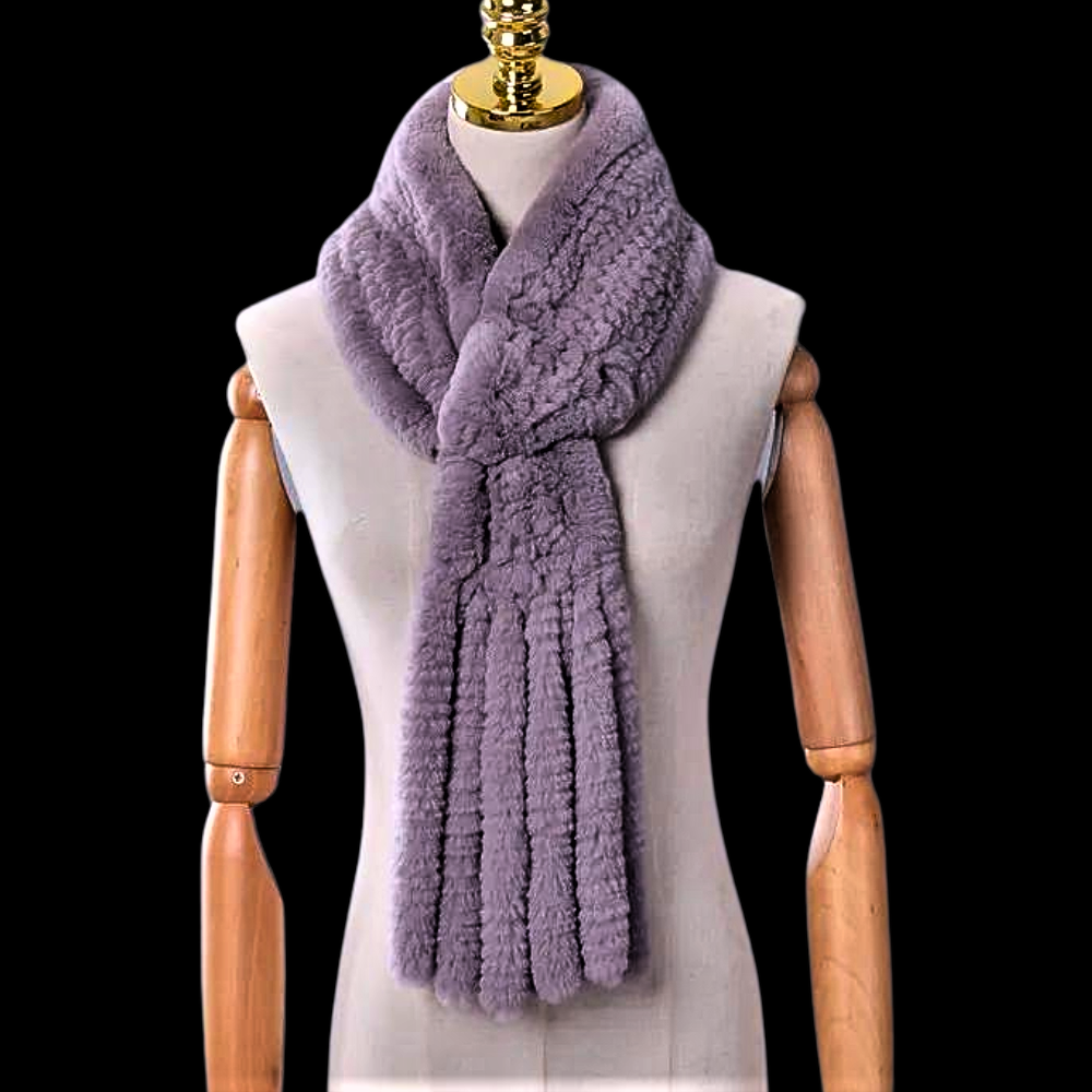 "Wallet" Scarf in Real Lapin Fur