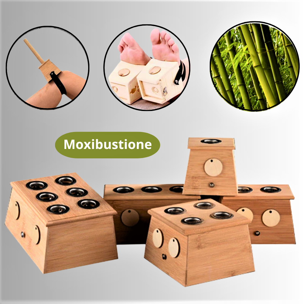 Brasero de moxibustión de madera de bambú: tratamiento natural y seguro para la salud