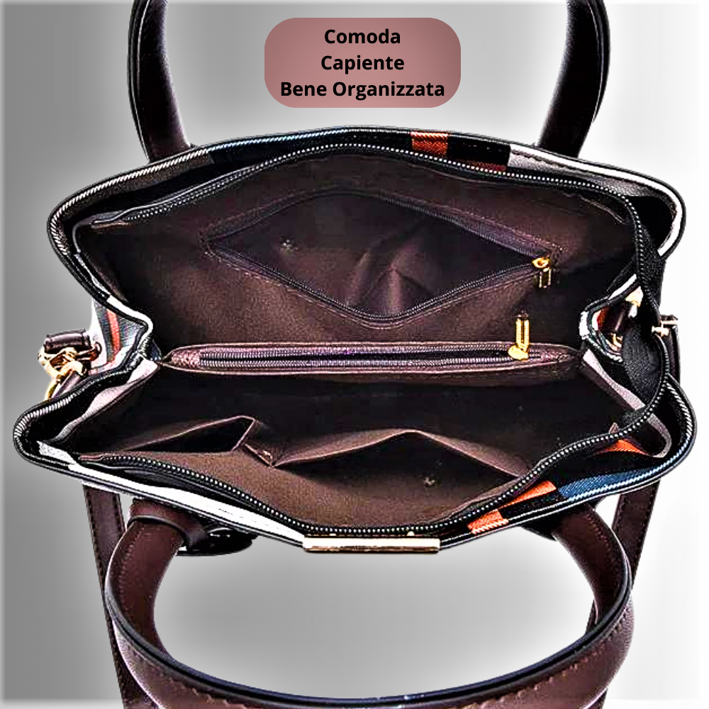 Bolso de moda de tela multicolor La originalidad se une a la modernidad
