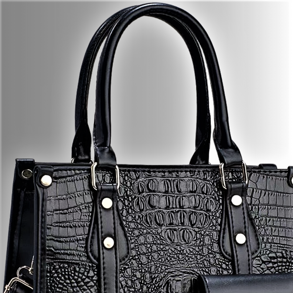 Conjunto de bolso, clutch y cartera Refinamiento atemporal