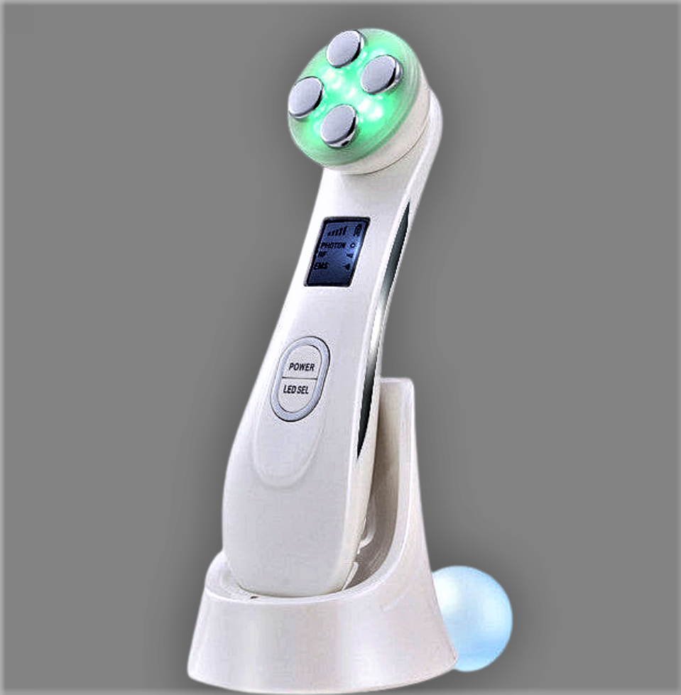 Dispositivo de belleza multifuncional de alta tecnología: EMS, electroporación, radiofrecuencia RF y LED fotónico
