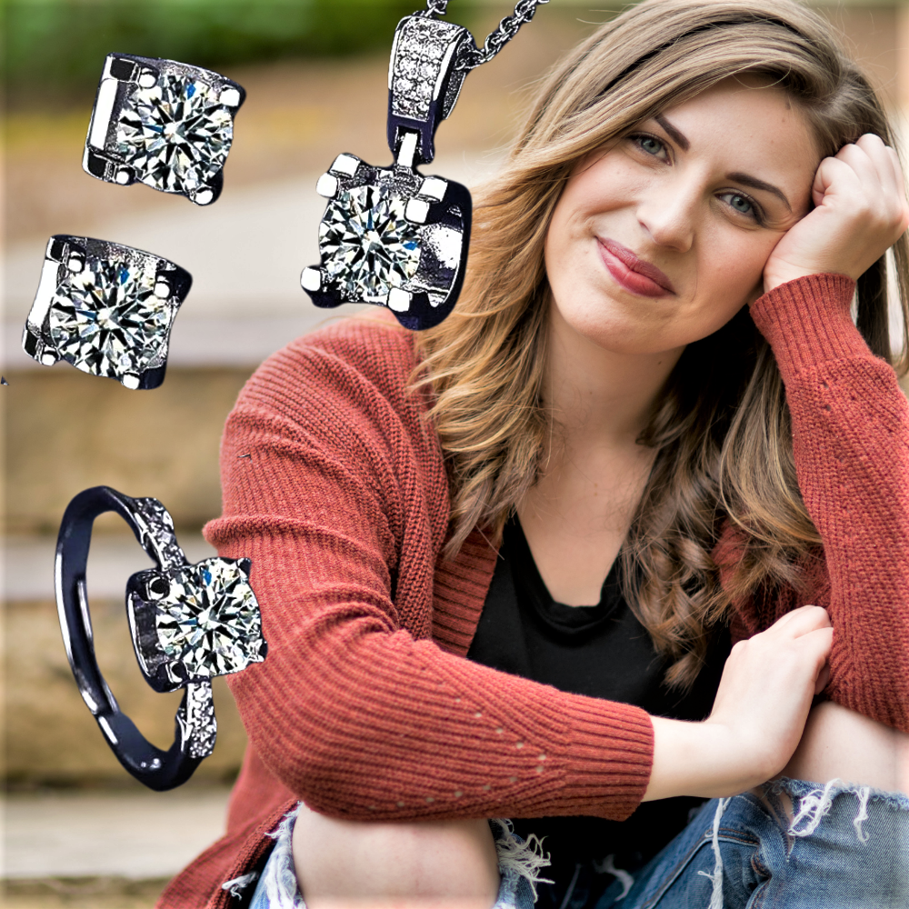 Conjunto “Diamantes para todos”: elegancia y brillo para cada estilo