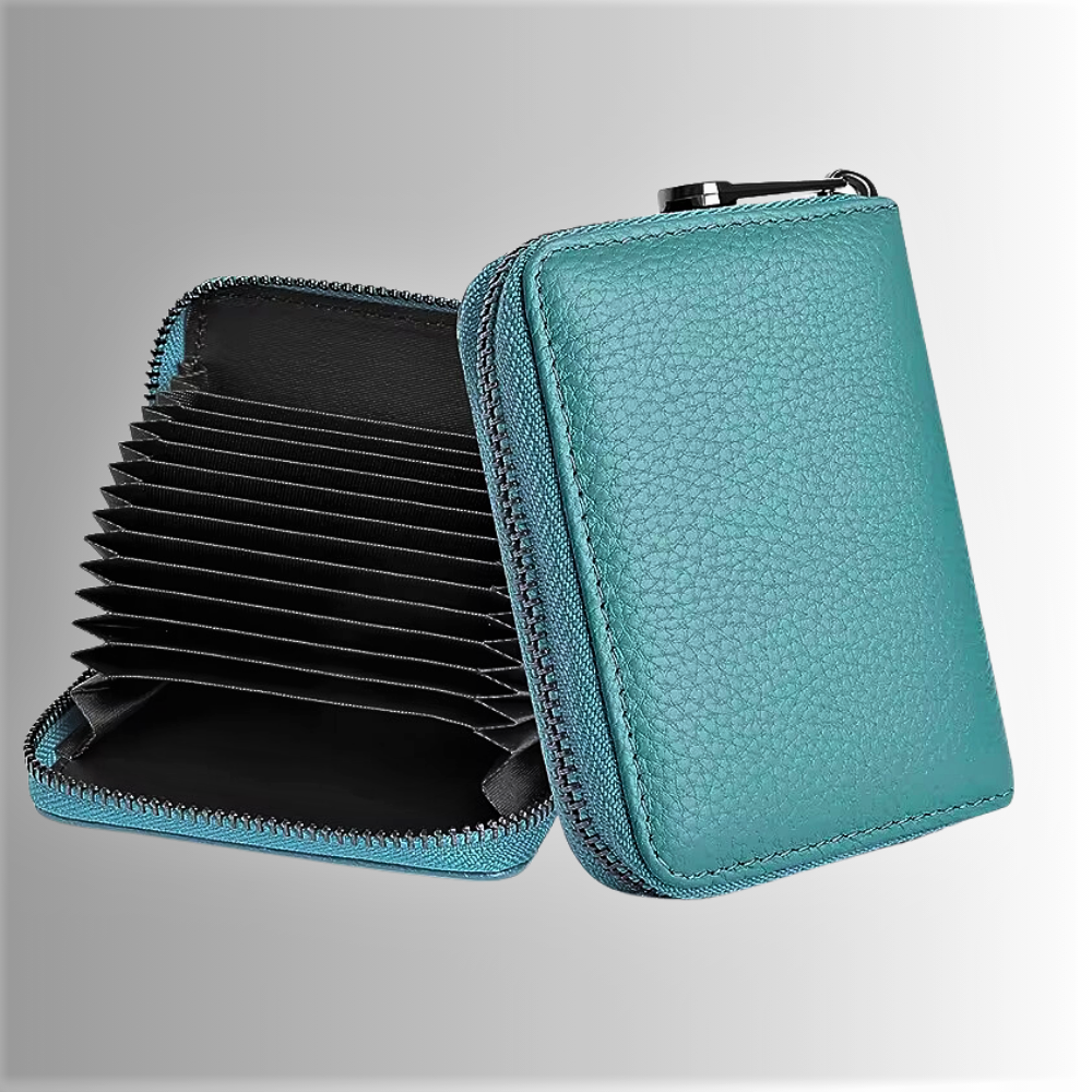 Mini Porta Carte di Credito in Vera Pelle Bovina