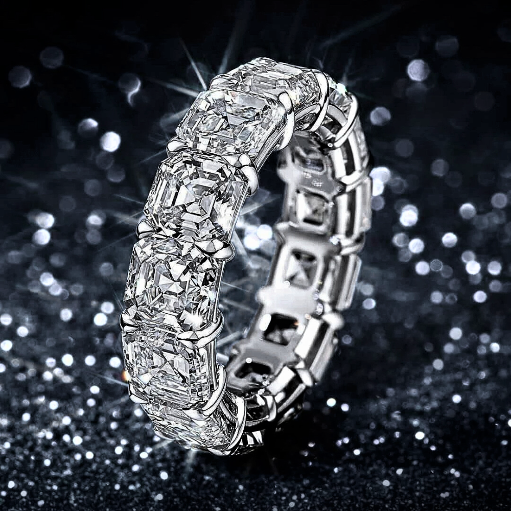 Eternity con Zirconi AAA Taglio Asscher