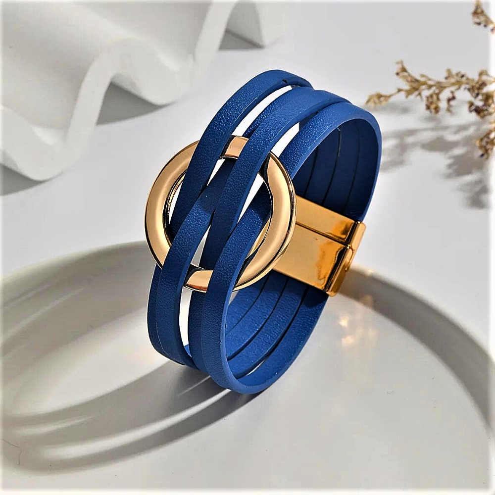 Pulsera de piel de vaca auténtica Modernidad y sostenibilidad se unen