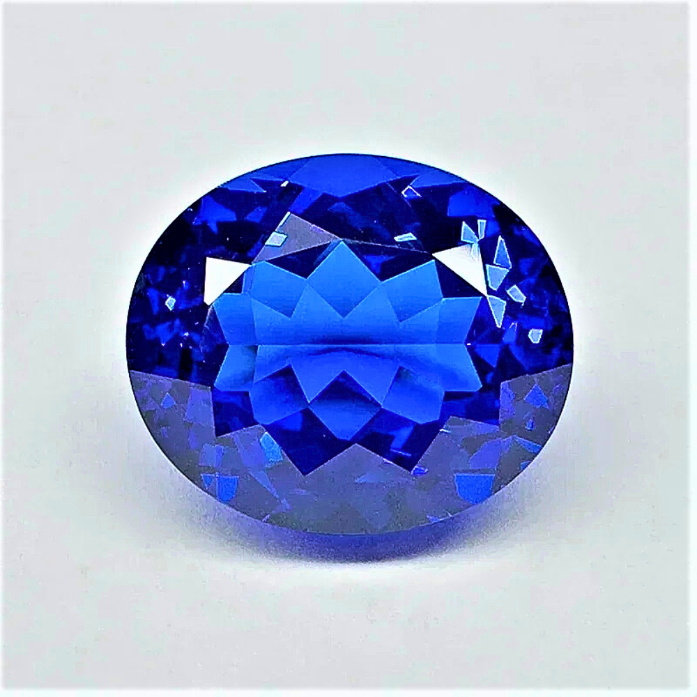 Spinello Blu Cobalto Lab Grown Taglio Ovale Certificato