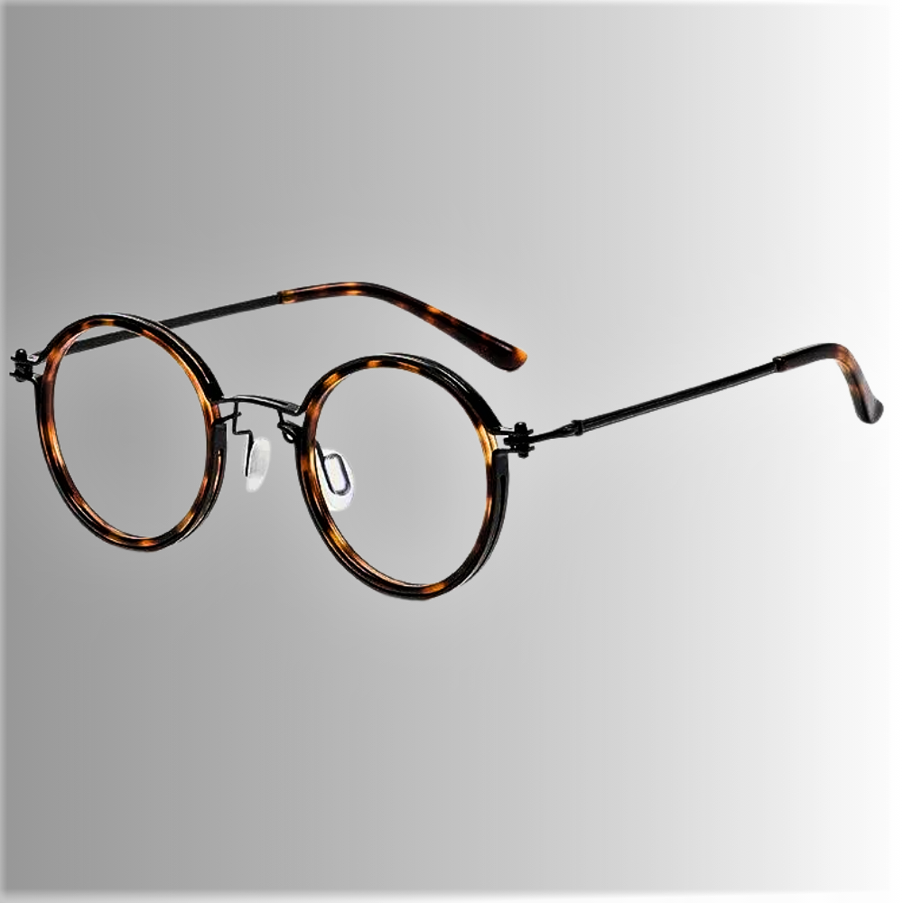 Occhiali da Lettura "Luxury Round Frame" Anti Luce Blu con Montatura Rotonda