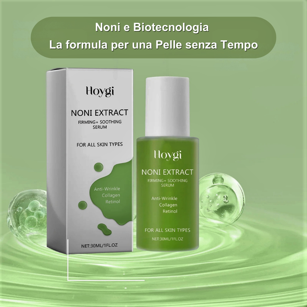 Siero Anti-Age con Estratto di Frutto di Noni, Retinolo e Tocoferolo per Pelle Luminosa, Idratata e Ringiovanita