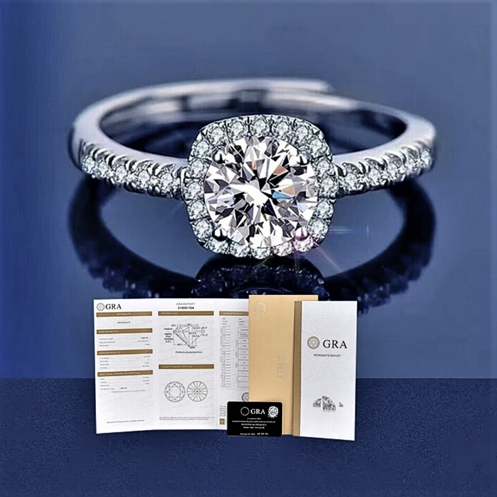 Solitario con Moissanite da 0.50 o 1 carato: 12 Combinazioni di Stile e Luce Infinita