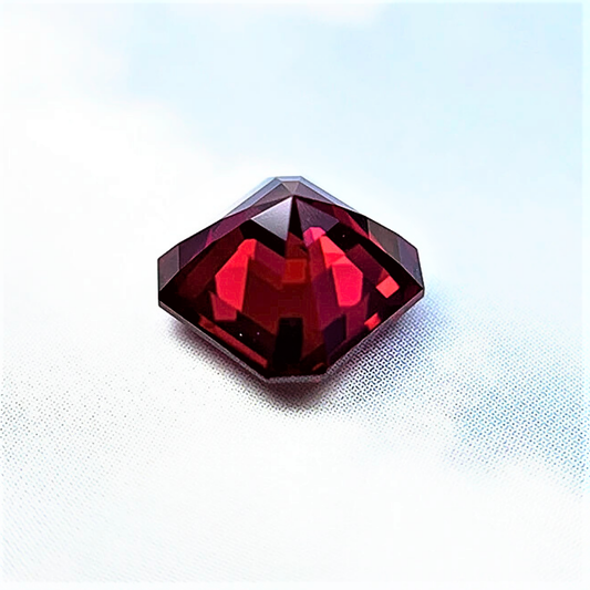 Rubino Lab Grown Taglio Asscher