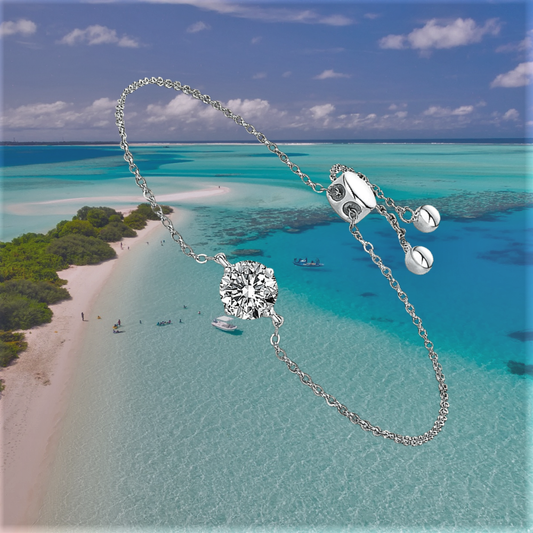 Bracciale Punto Luce con Moissanite D color da ct 1.00