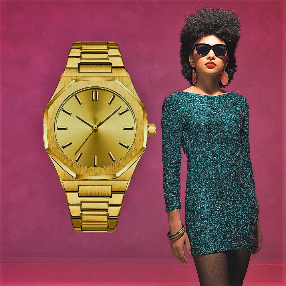 Reloj "Diamond Gold" inspirado en un estilo atemporal