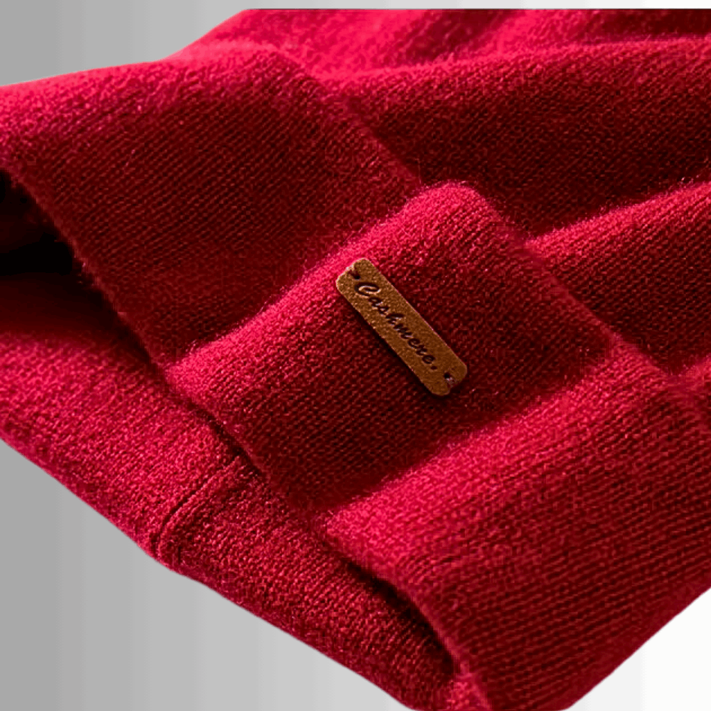 Cappello a Doppio Strato in 100% Puro Cachemire: Calore ed Eleganza Senza Tempo