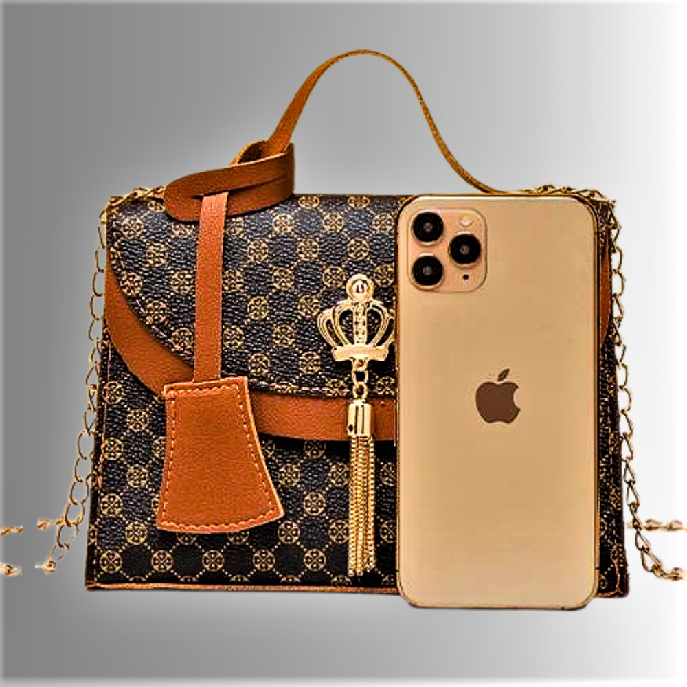 Bolso con Color en Contraste y Borlas Elegancia y Diseño Único
