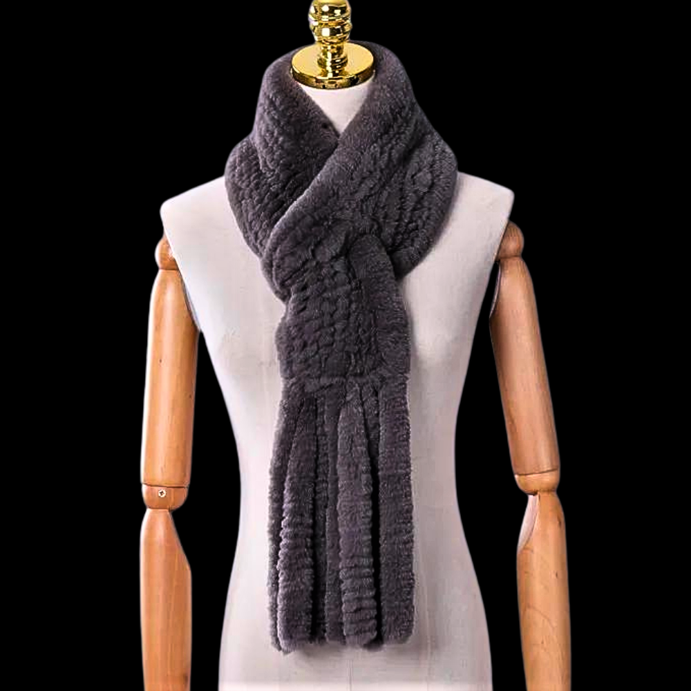 "Wallet" Scarf in Real Lapin Fur