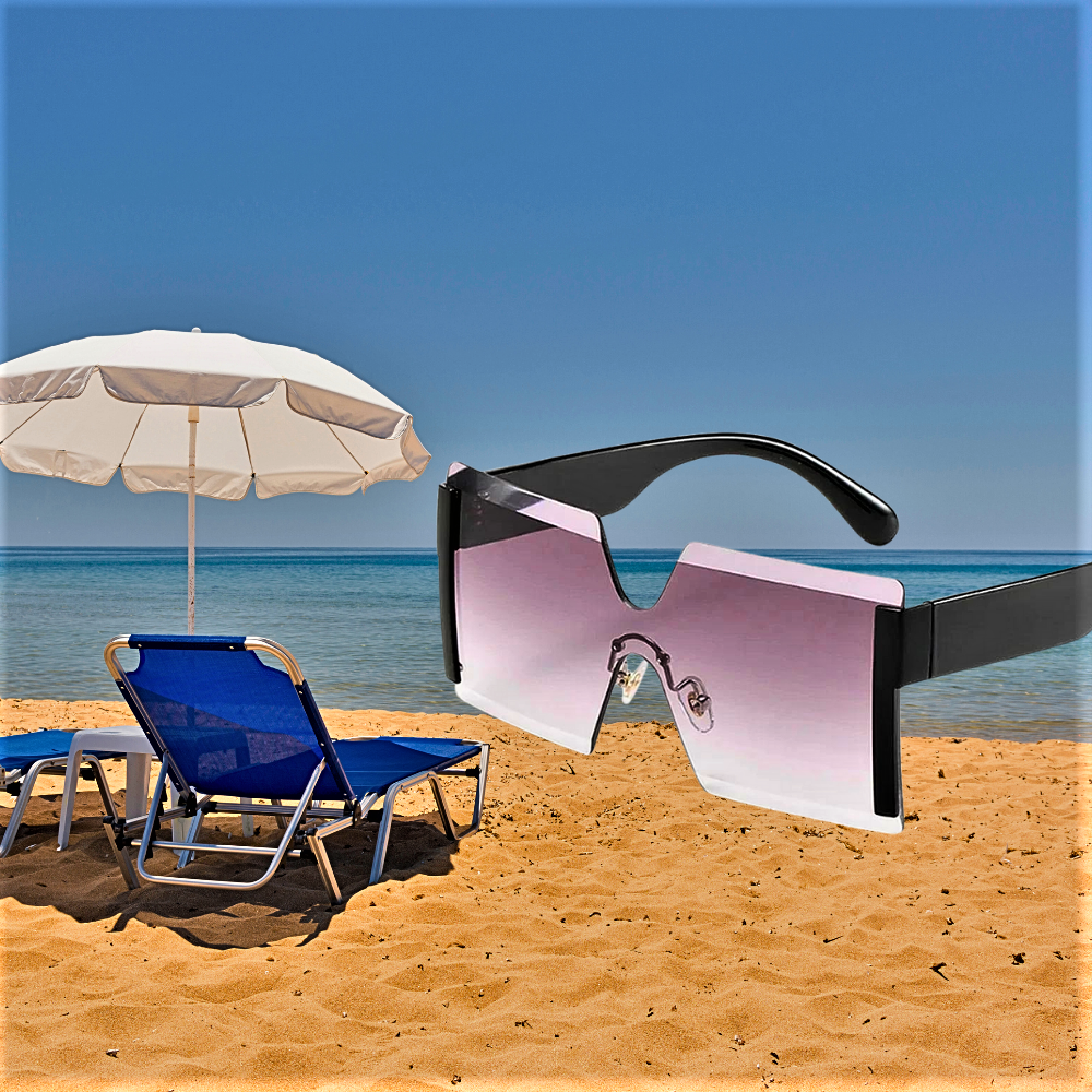 Gafas de sol cuadradas de gran tamaño, elegancia y diseño