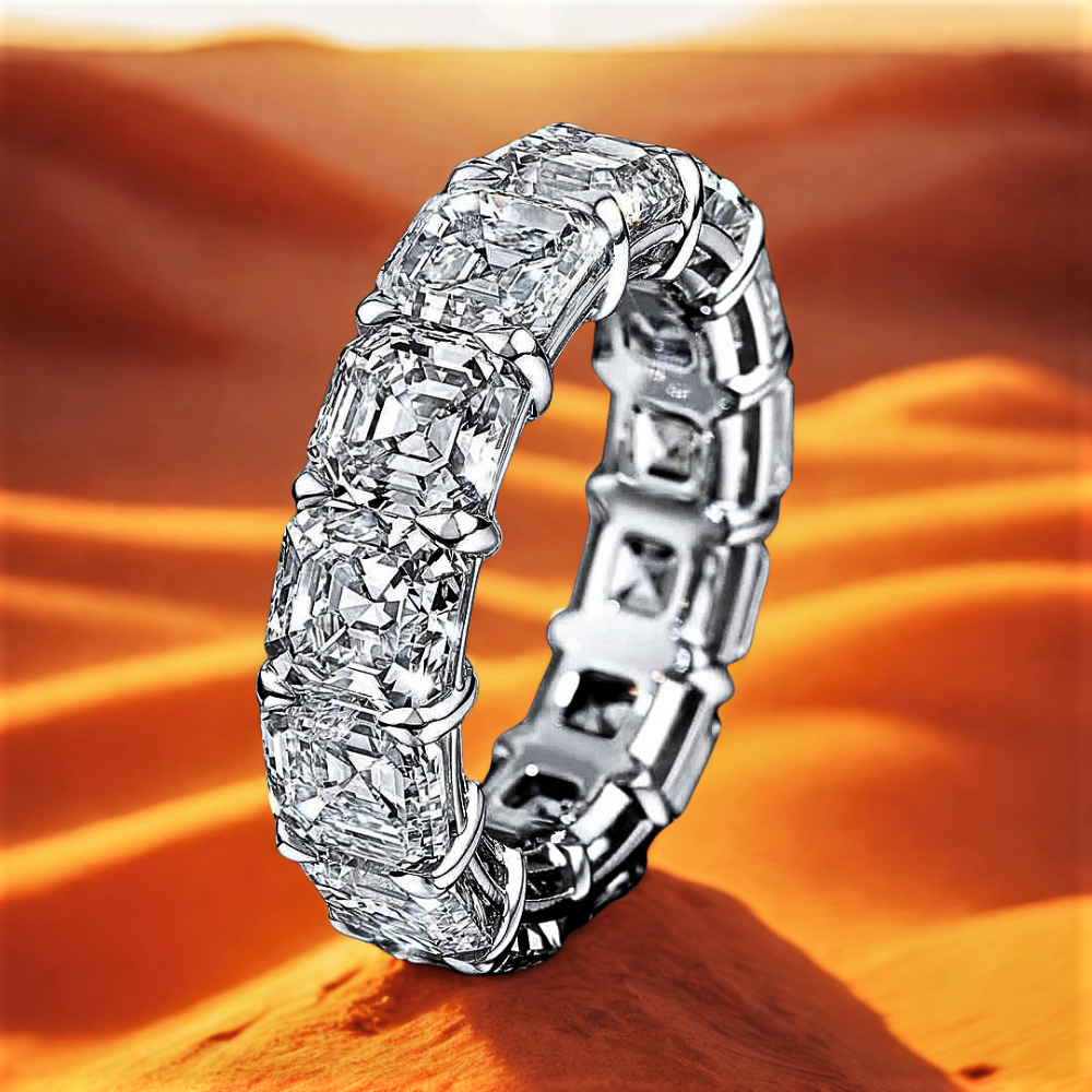 Eternity con Zirconi AAA Taglio Asscher