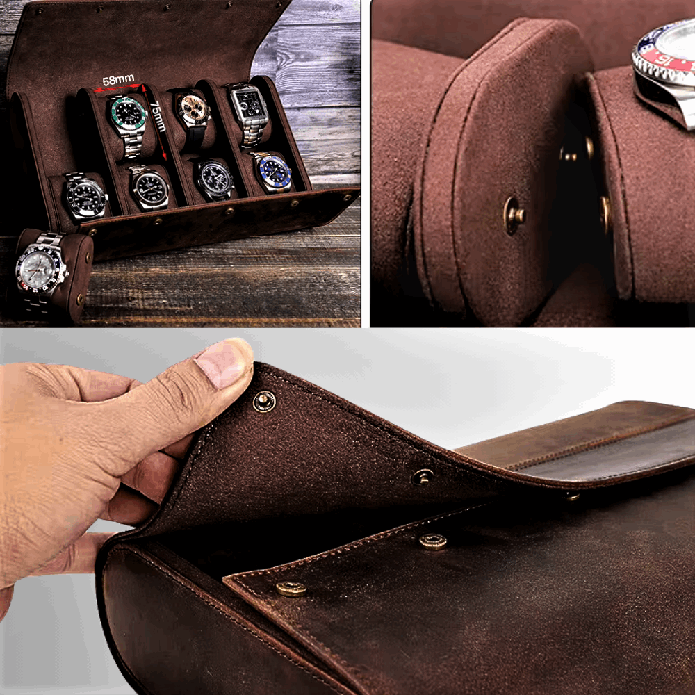 Organizer per Orologi: Eleganza Artigianale e Lusso Intramontabile in Vera Pelle