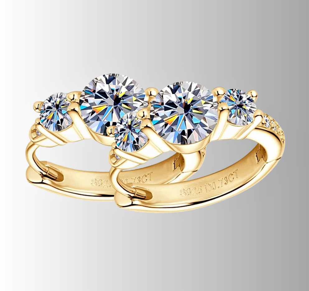 Orecchini "Trilogia Celeste" – Equilibrio, Simmetria, Brillantezza