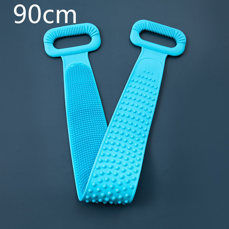 Cepillo de baño/masaje de silicona de doble superficie