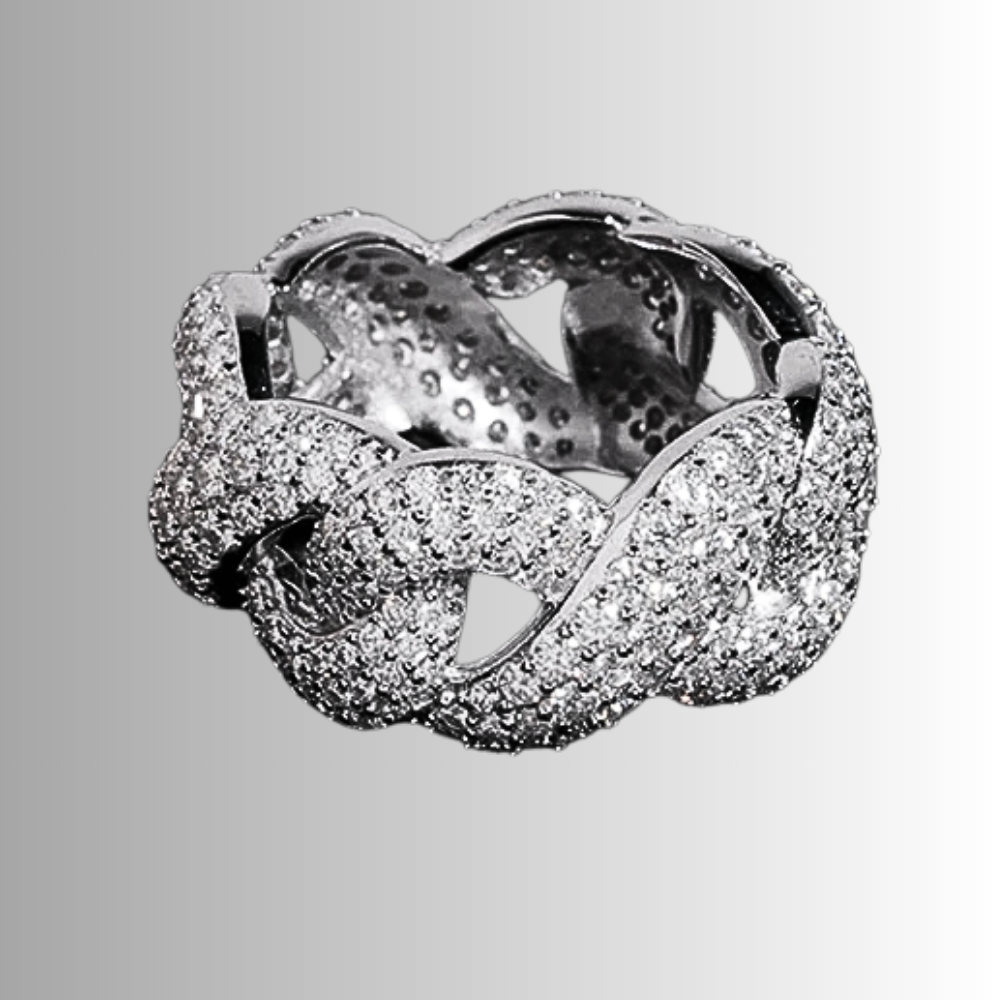 Anello "Infinito" con Moissaniti D color Certificate