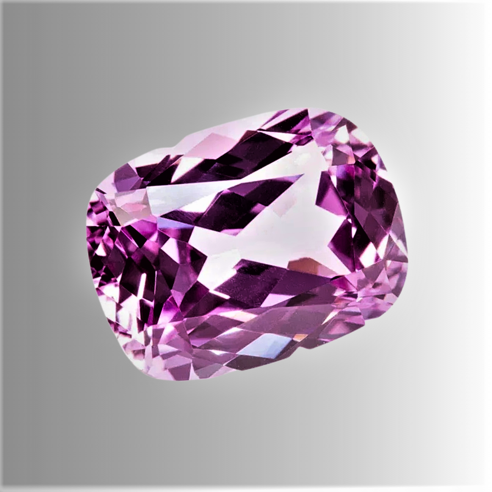 Zaffiro Rosa Lab Grown Taglio Cuscino Allungato