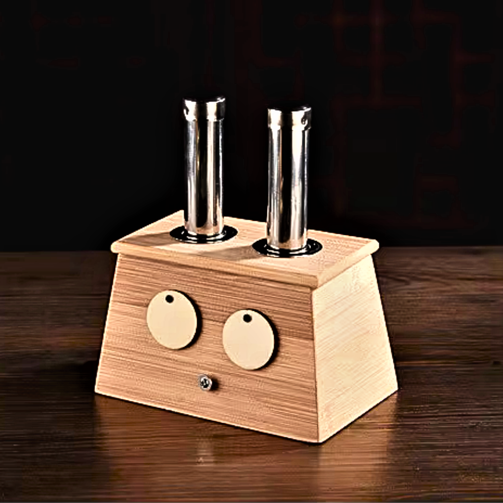 Braciere per Moxibustione in Legno di Bamboo