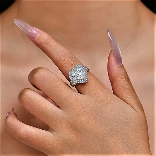 Fascia a Cuore con Moissaniti D color per ct 5,06