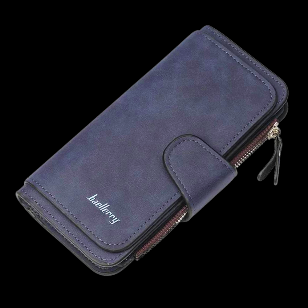 Cartera de gamuza elegante y funcional