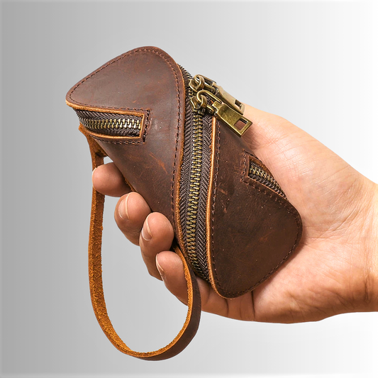 Portachiavi di Design in Fiore di Pelle di Vitellino